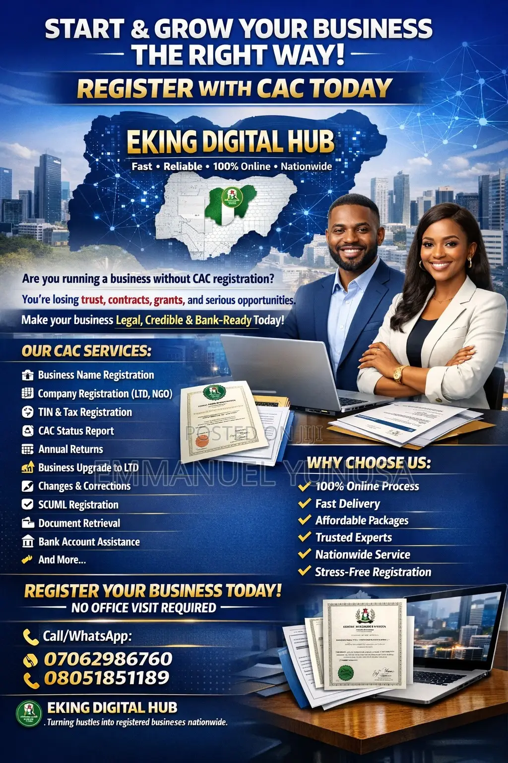 Cac Service Available At Affordable Rate