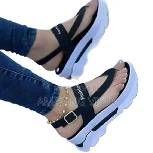 Women’S Fashion Platform Sandals – Lightweight Casual Open-Toe Sandals