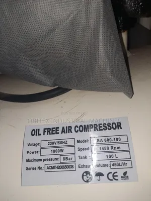 Oil Free Air Compressor 100lit