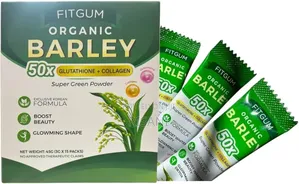 Fit Gum Organic Barley 50x Glutathione Collagen Super Green Powder