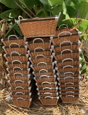 Hamper Basket Cane Made