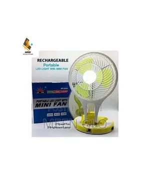 Portable Rechargeable Table Fan With Led Light