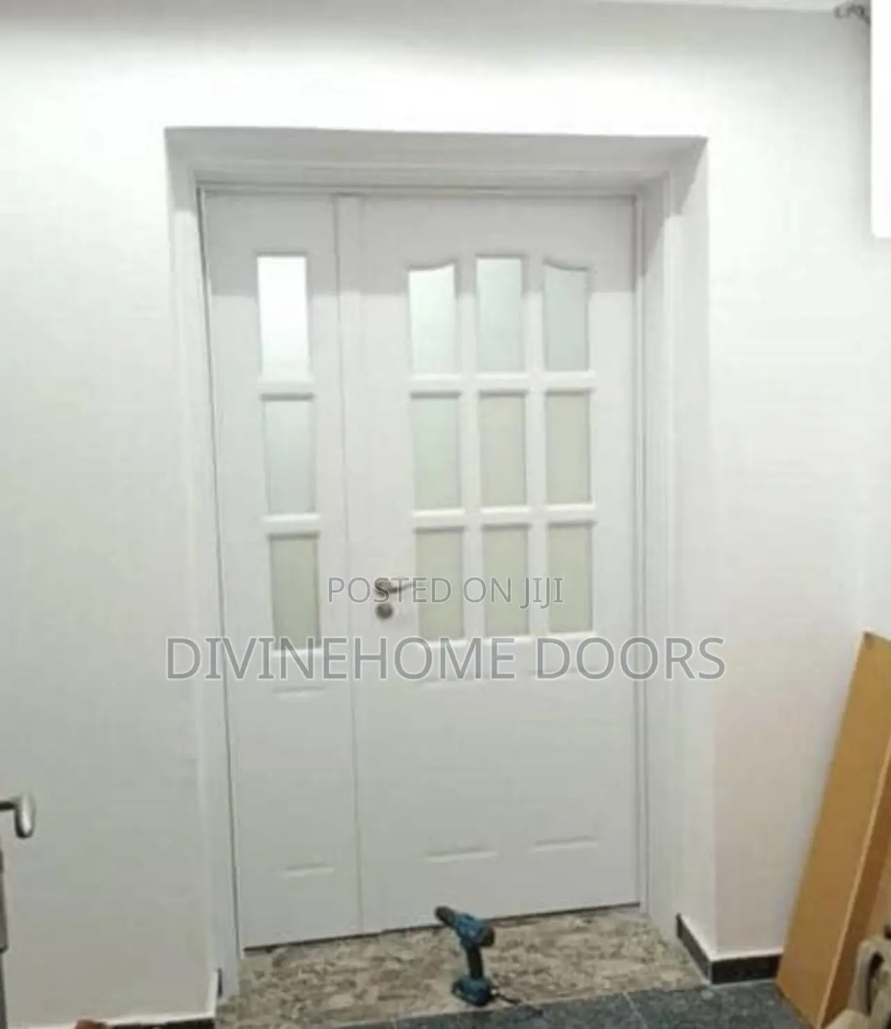 Full White Dinning Door