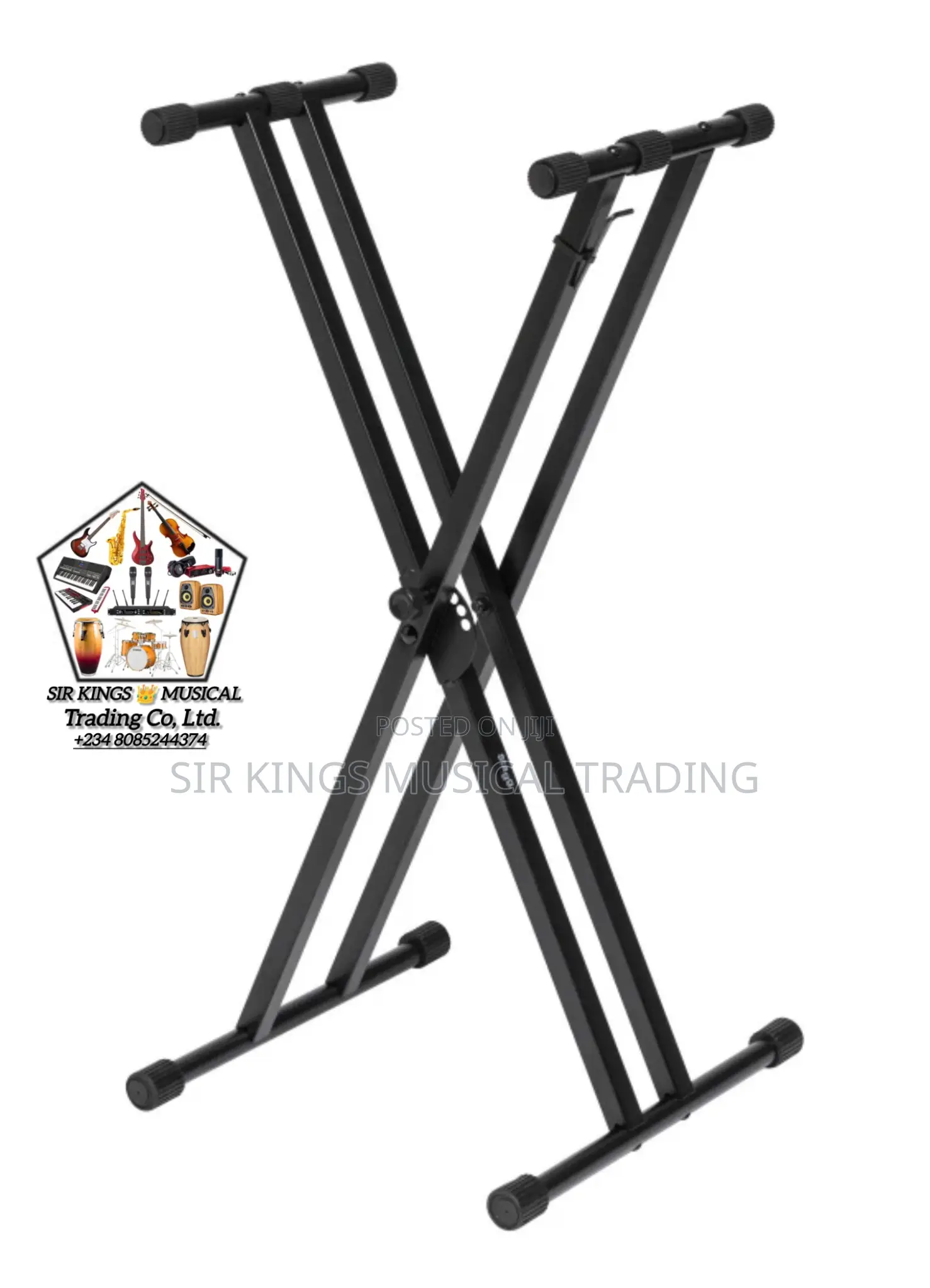 Double-Braced X-Style Foldable Keyboard Stand