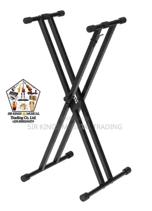 Double-Braced X-Style Foldable Keyboard Stand