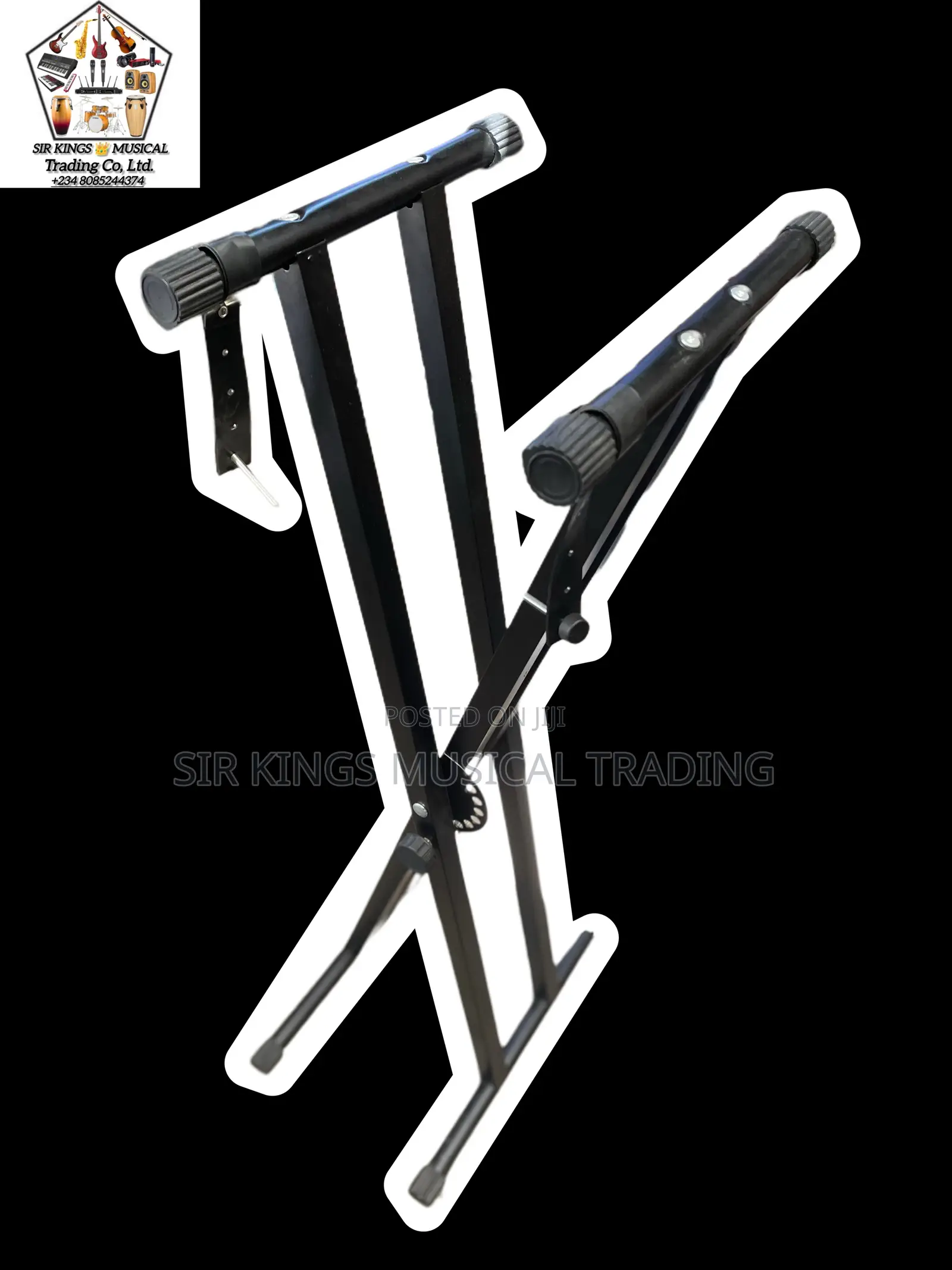 Double-Braced X-Style Foldable Keyboard Stand