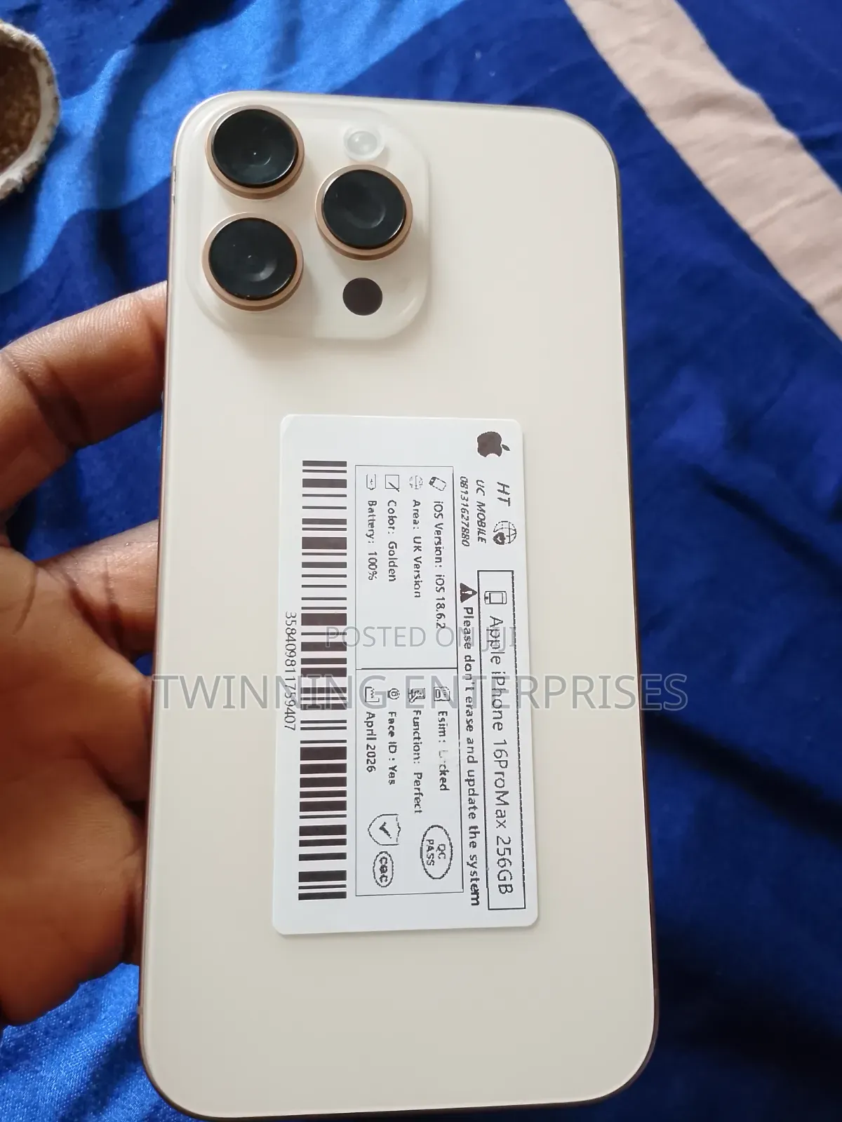 Apple iPhone 16 Pro Max 256 GB Gold