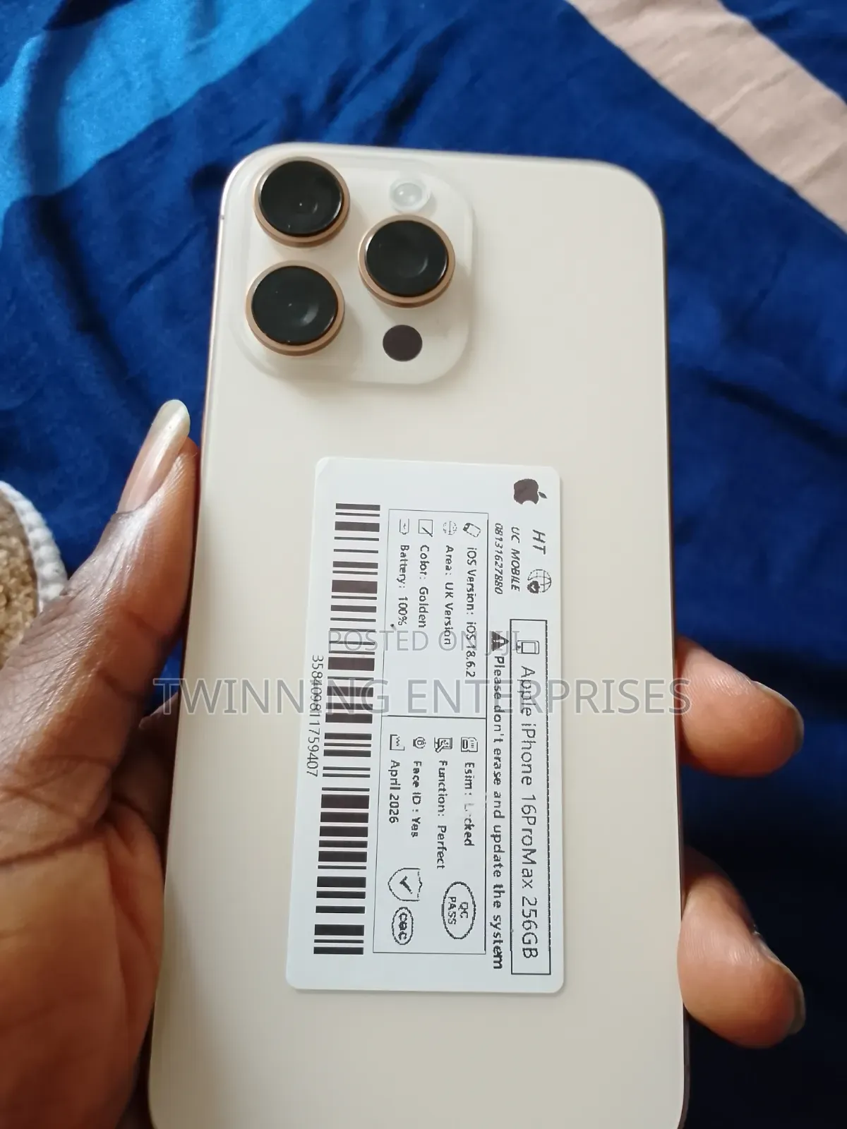 Apple iPhone 16 Pro Max 256 GB Gold