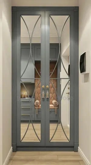 French Glass Wooden Door
