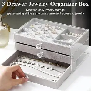 3 Drawer Jewelry Organizer Box