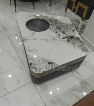 Executive Marble Top Rotating Center Table