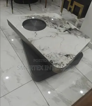 Executive Marble Top Rotating Center Table