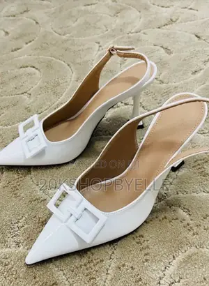 New Zara White Corporate Heels for Women in Sizes 36-43