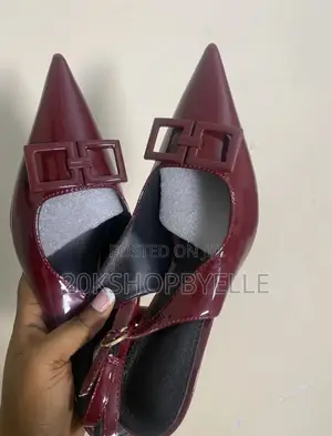 Classy Burgundy Corporate Heels for Ladies – Elegant High Heels  •