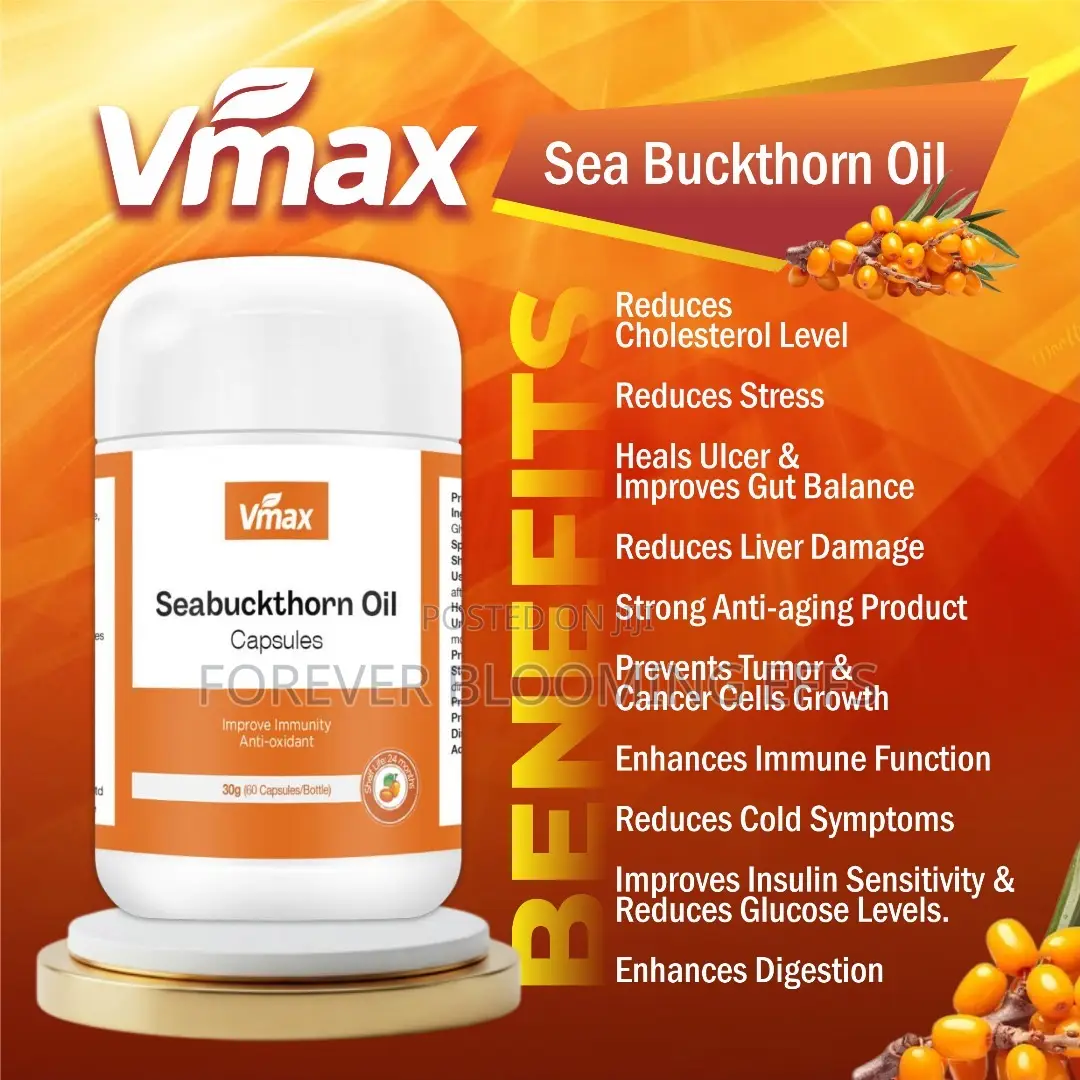 Vmax Seabucthorn Oil Capsules