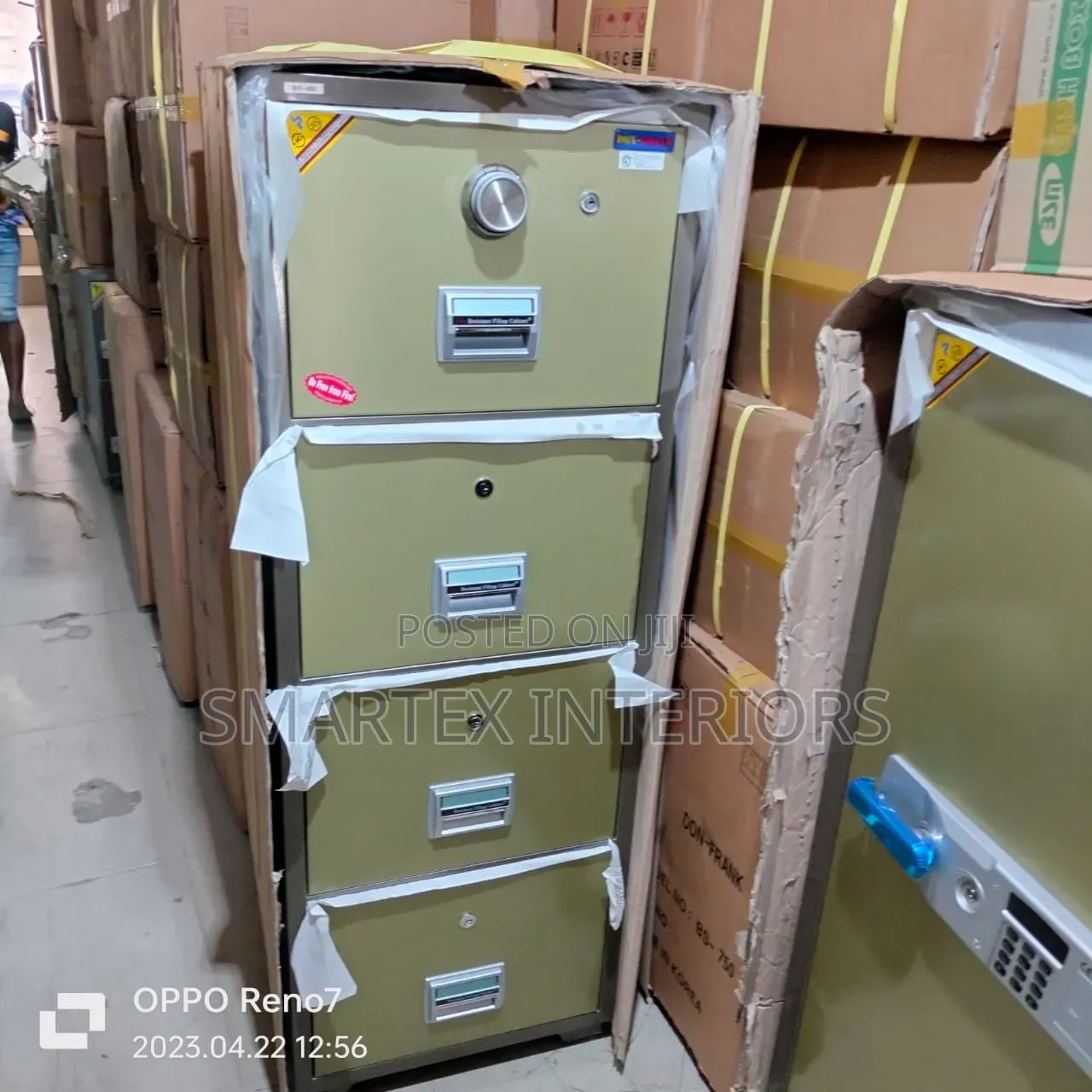 Solid Metal Fireproof 4 Drawers Safe