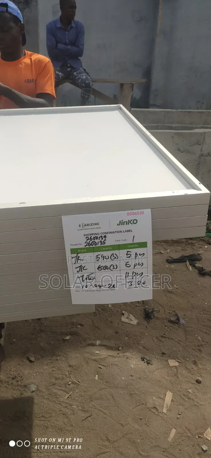 Jinko 590w Solar Pannels
