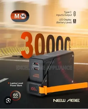 Top Quality Imported New Age M14 30000mah 65w Fast Charging Power Bank