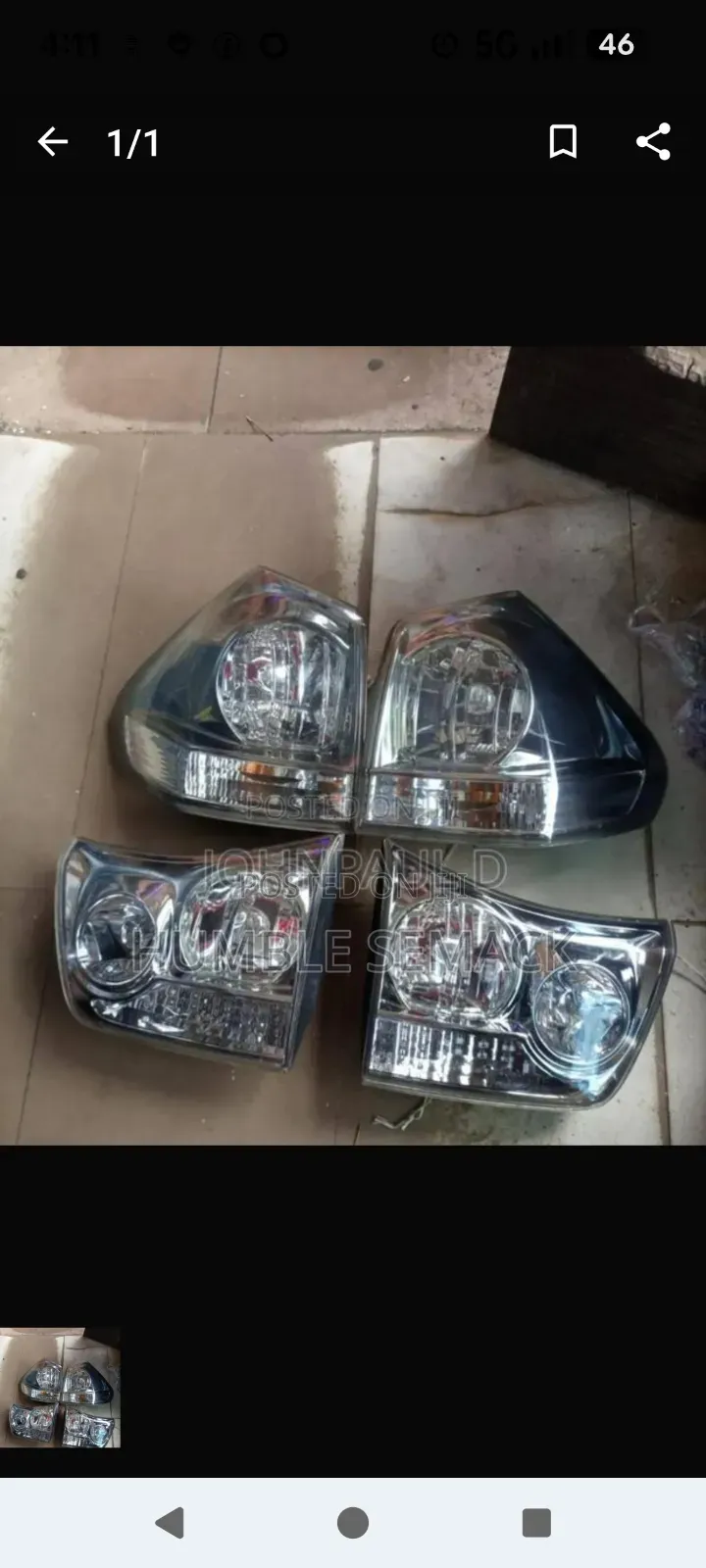 Front and Back Light Rx330