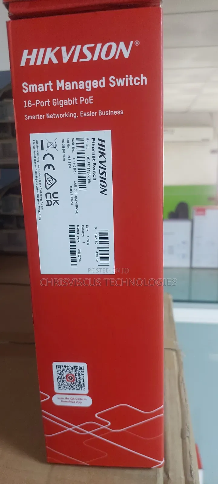 Hikvision 16port Gigabit Poe Network Switch