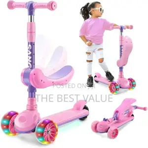 Kid's Manual Scooter With Seat