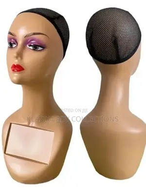 Original Long Neck Mannequin Head — Wig Hat Display