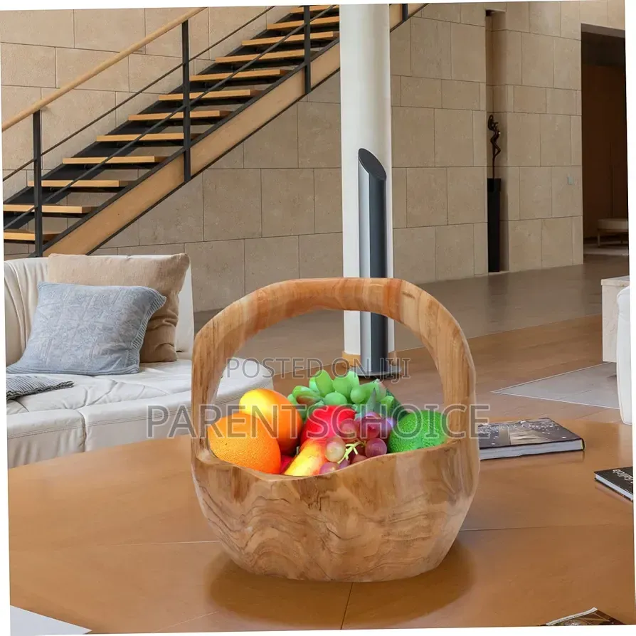 Wood Root Carving Fruit Basket