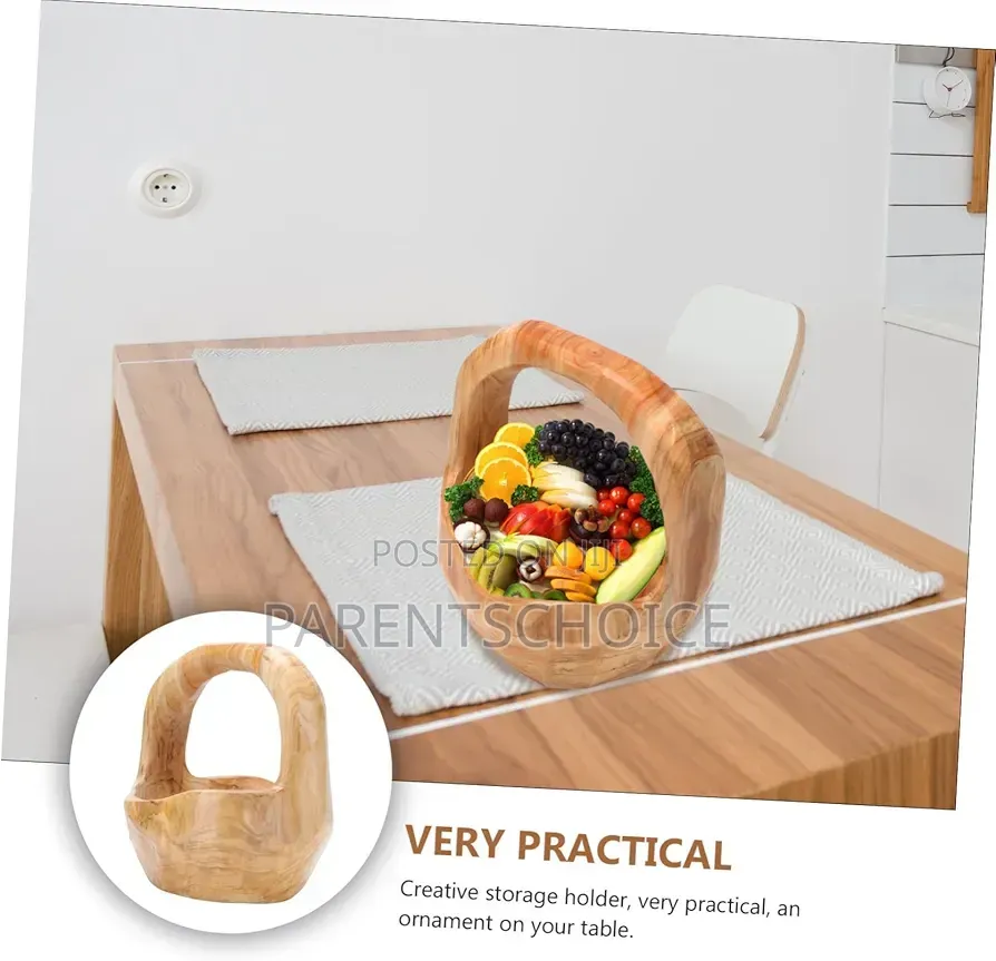 Wood Root Carving Fruit Basket