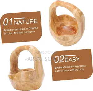 Wood Root Carving Fruit Basket