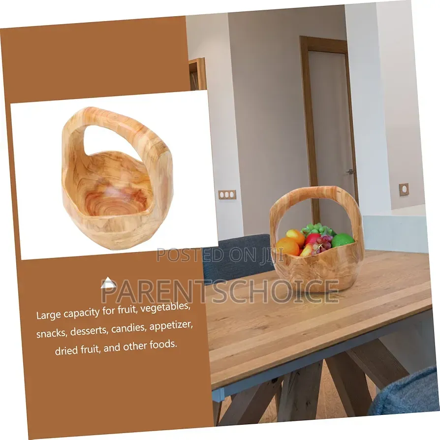 Wood Root Carving Fruit Basket