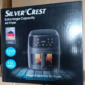 Silver Crest Extra Large Capacity Air Fryer. 12l Transparent View