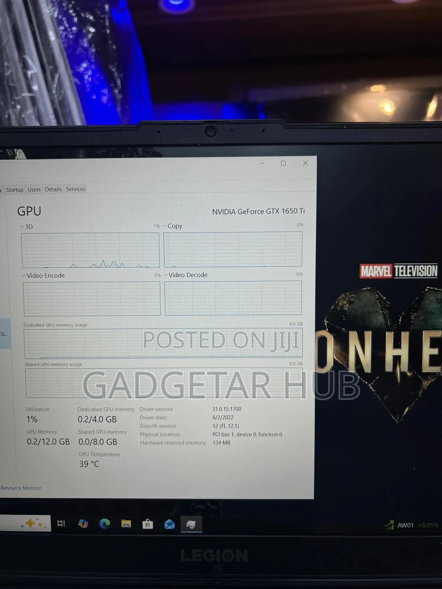 Laptop Lenovo Legion 5 16GB Intel Core i7 SSD 512GB