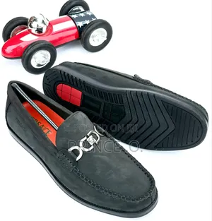 Suede Leather Versace Loafers