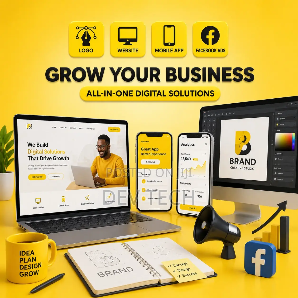 Logo | Website | Mobile App | Facebook Ads
