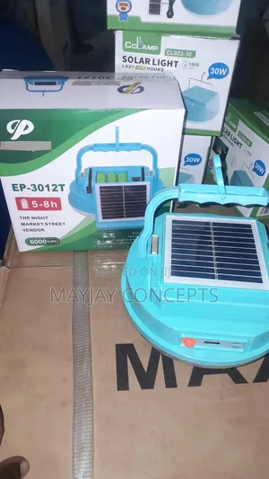 Rechargeable Solar Light With Usb 6000mah Battery Lamp With Panel