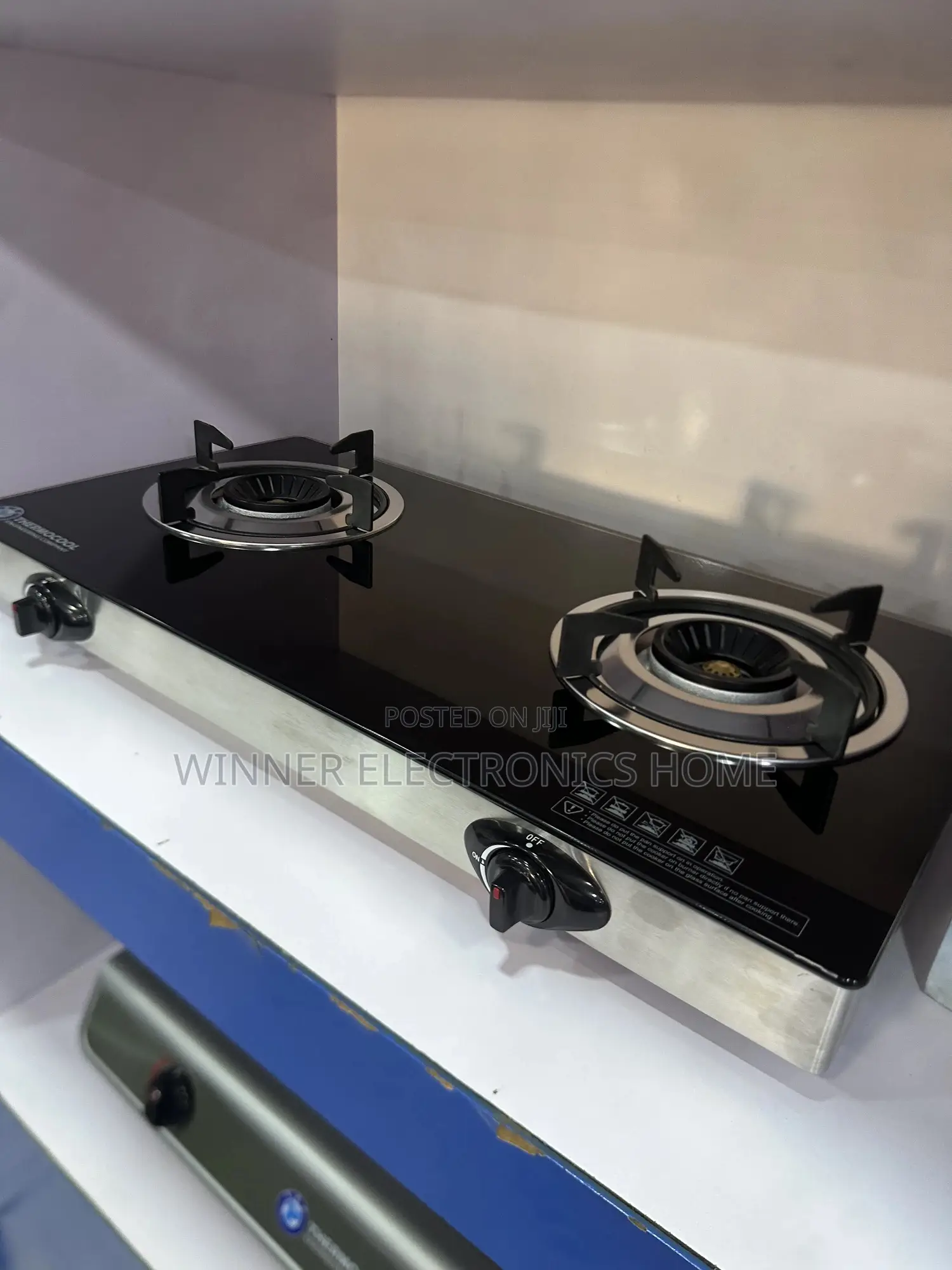 Haier Thermocool Table Top Gas Cooker Glass Surface