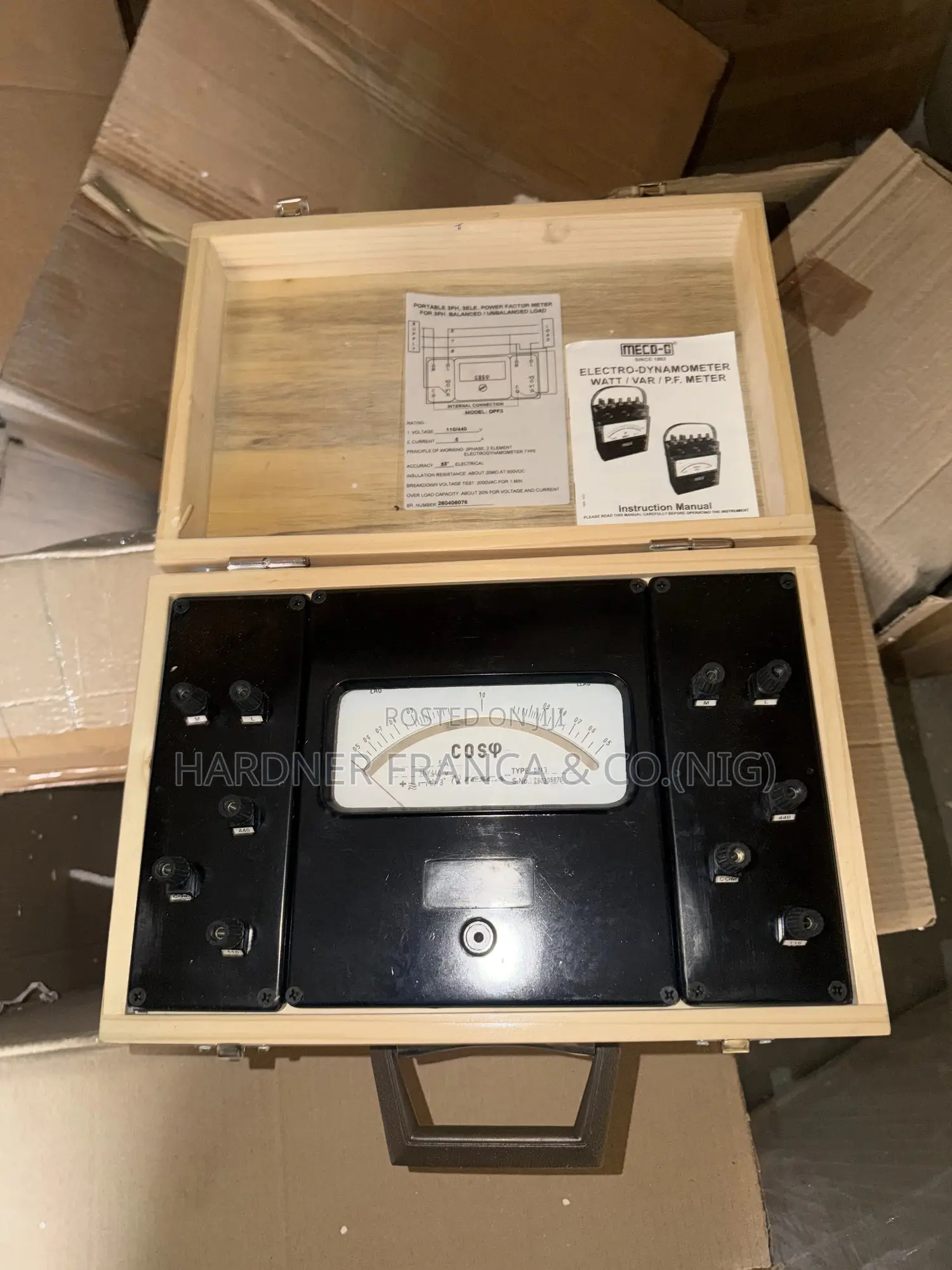 Three Phase Power Factor Meter