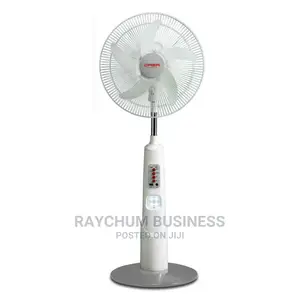 Qasa 16-Inches Rechargeable Fan .Dc/Ac .Solar Supported