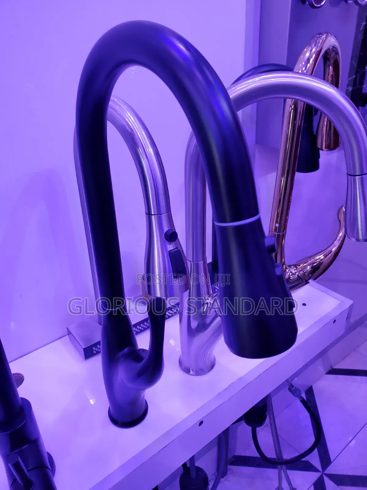 Pull Out Kitchen Mixer Tap Black $ Antirust