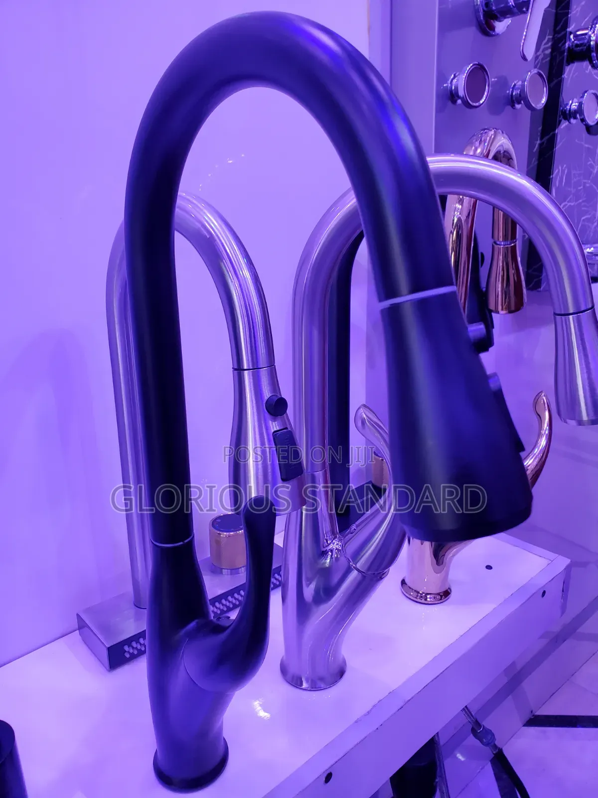 Pull Out Kitchen Mixer Tap Black $ Antirust