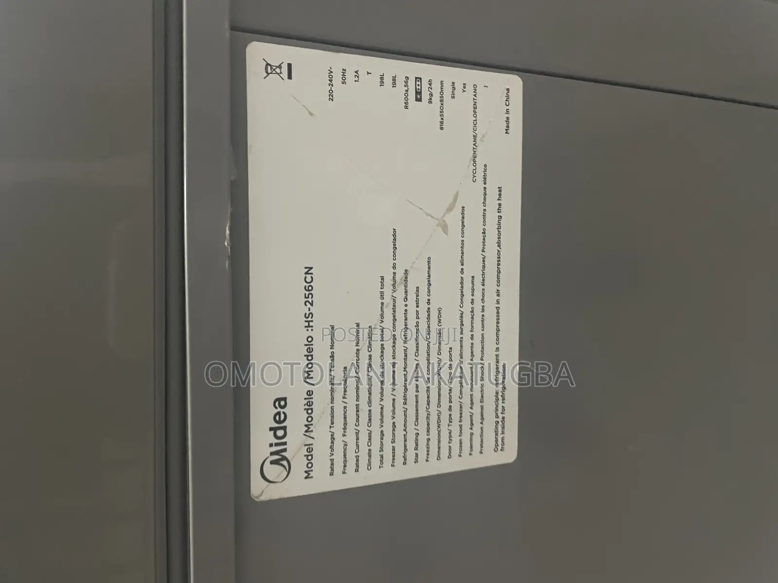 Midea Freezer