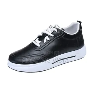 Stylish Lightweight Sneakers Casual Walking Fashion Shoes Black