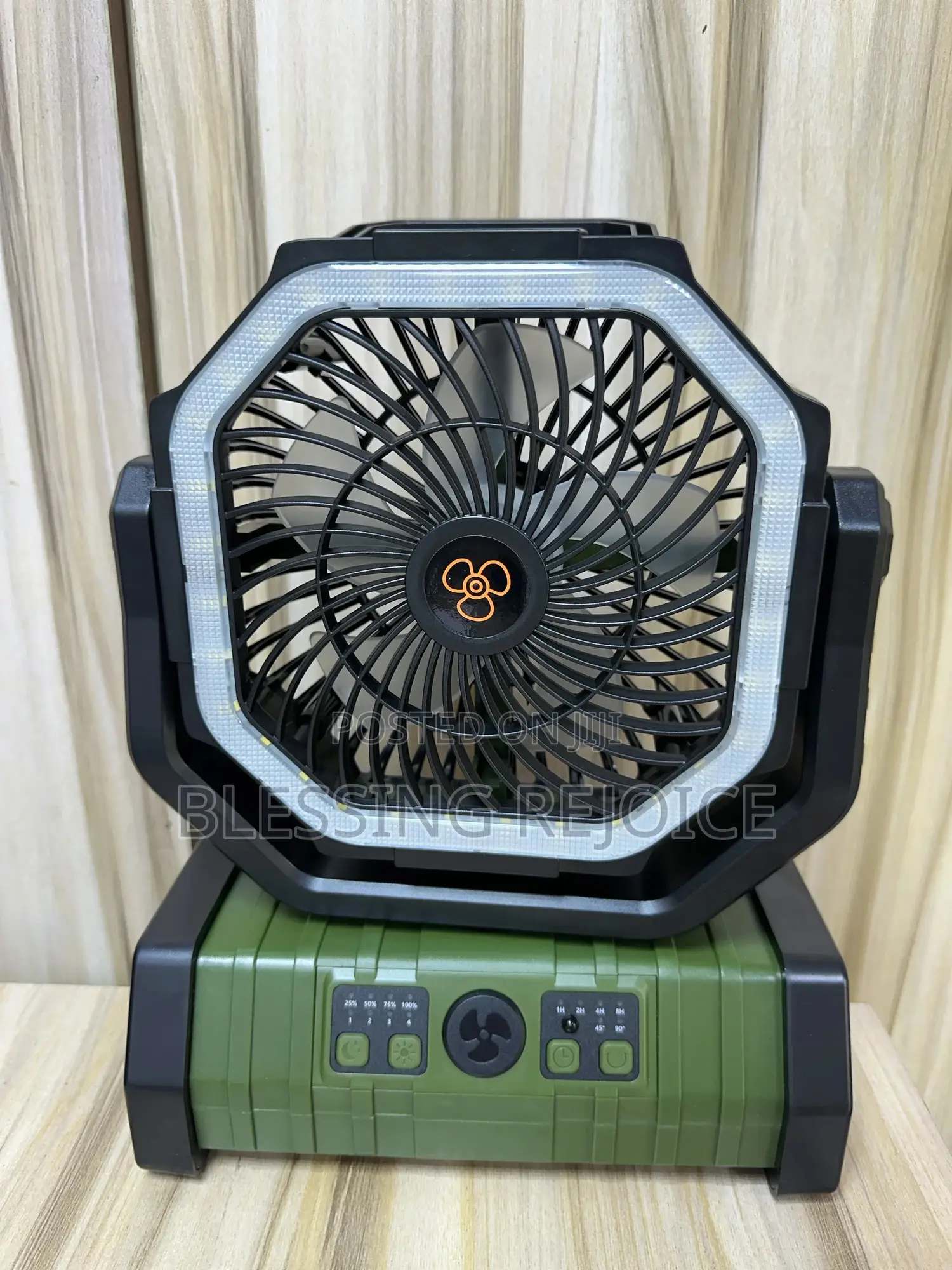 Durable Rechargeable Fan With Led Light