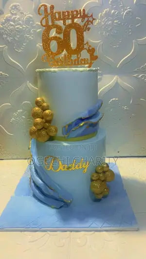Cake Two Tiers Mixed Flavors Cake