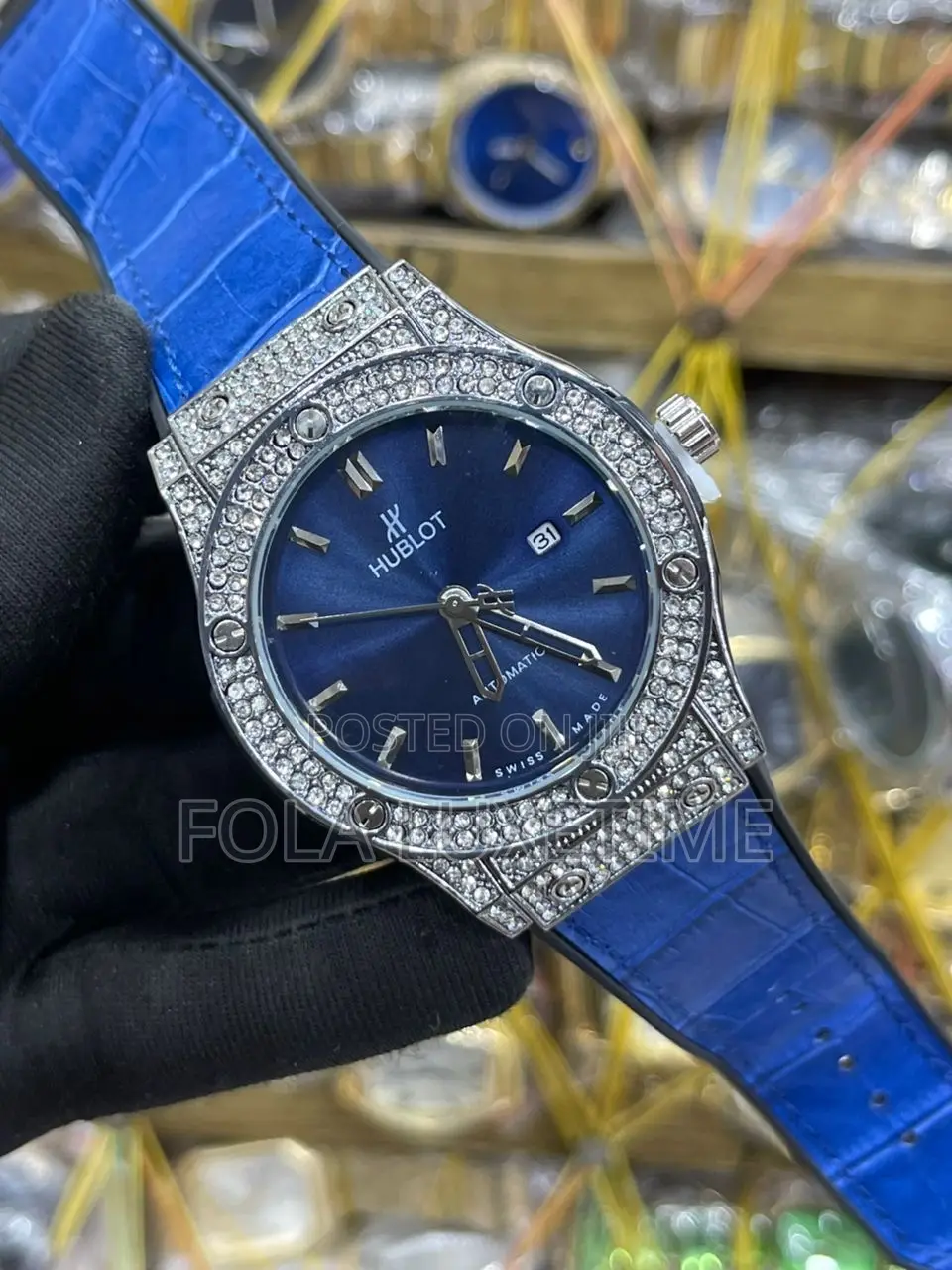 Hubblot Leather All Stone