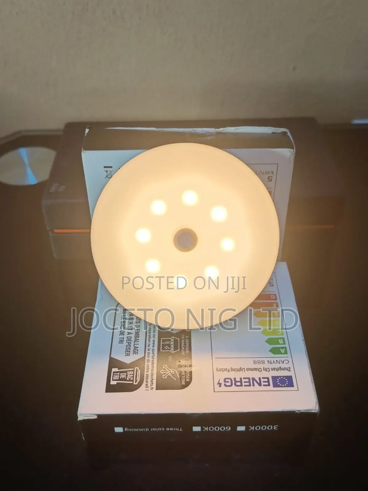 Usb Rechargeable Led Round Button Light
