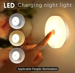 Usb Rechargeable Led Round Button Light