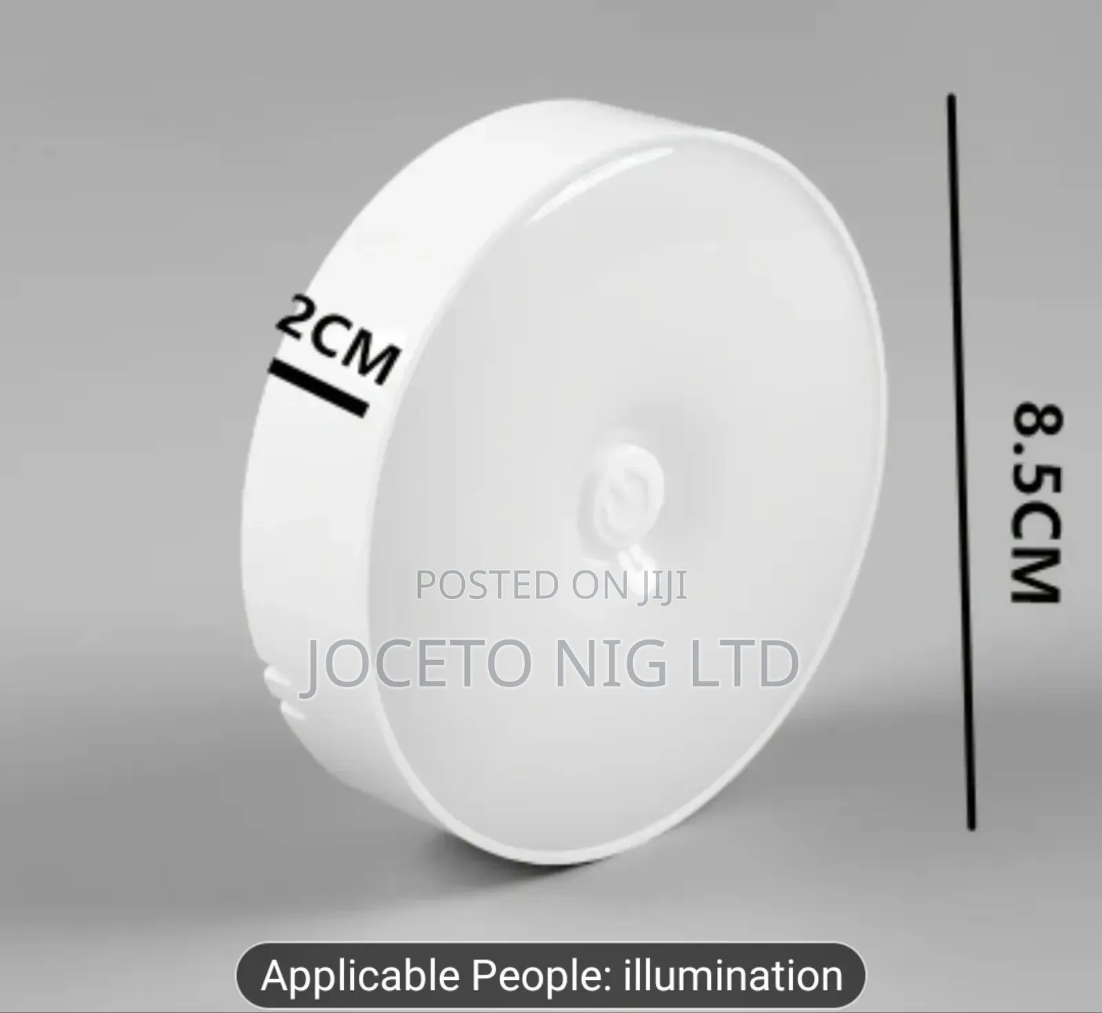 Usb Rechargeable Led Round Button Light