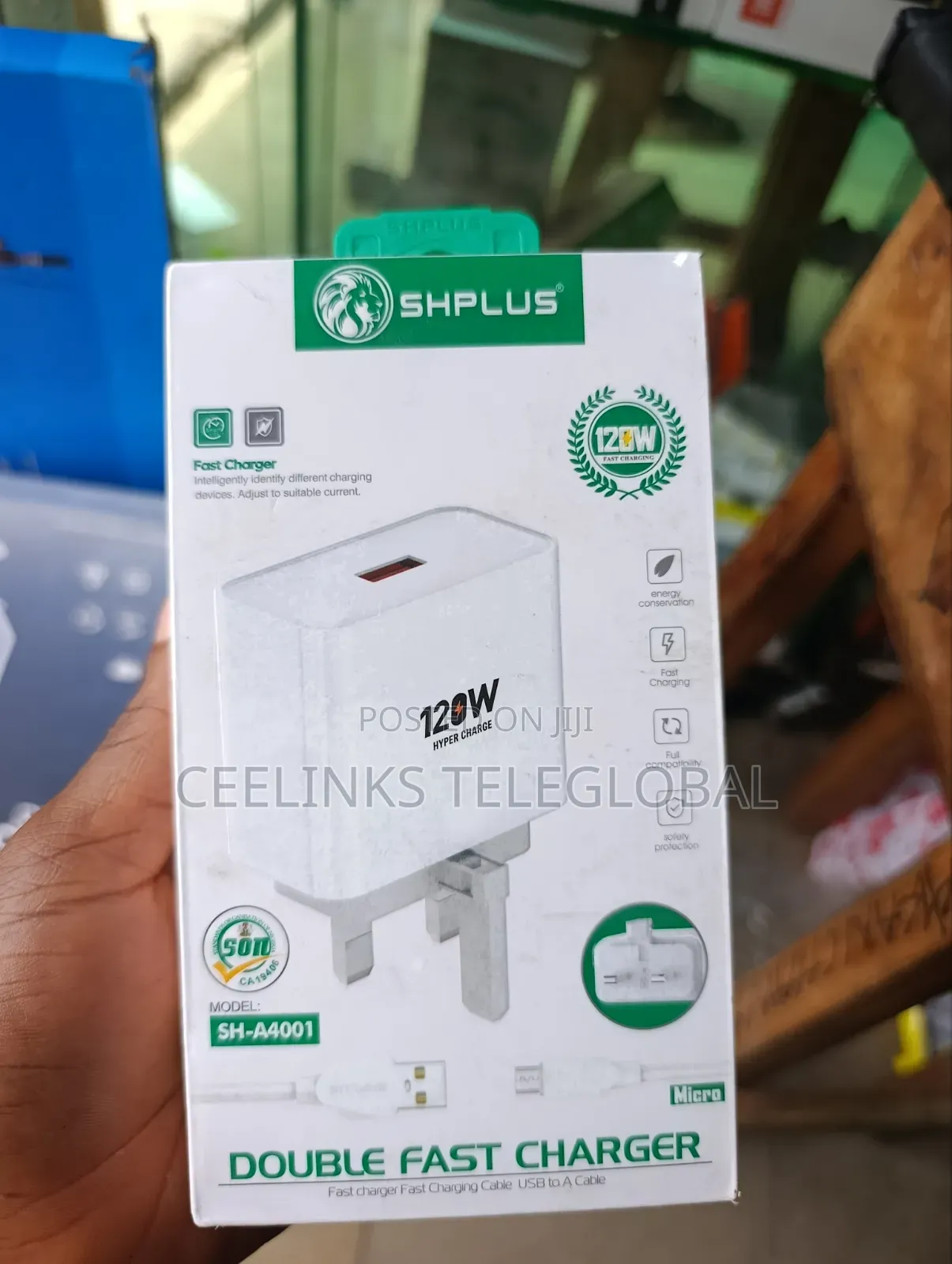 Shplus 120w Fast Charger With Type-C Usb Cable