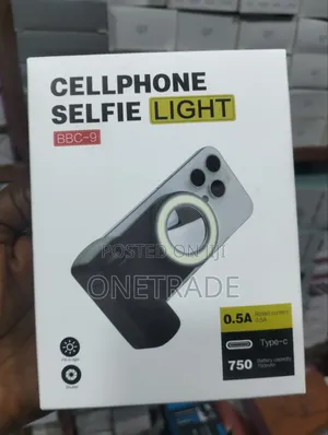 BBC-9 Magnetic Selfie Light and Phone Grip.